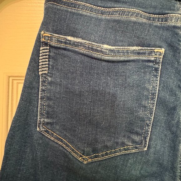 PAIGE - Hoxton High Waist Distressed Hem Ankle Skinny Jeans - Picture 10 of 15